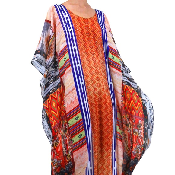 Caftans -Women's Kaftan Dress - Colors Of Fashion - Picture 3 of 5